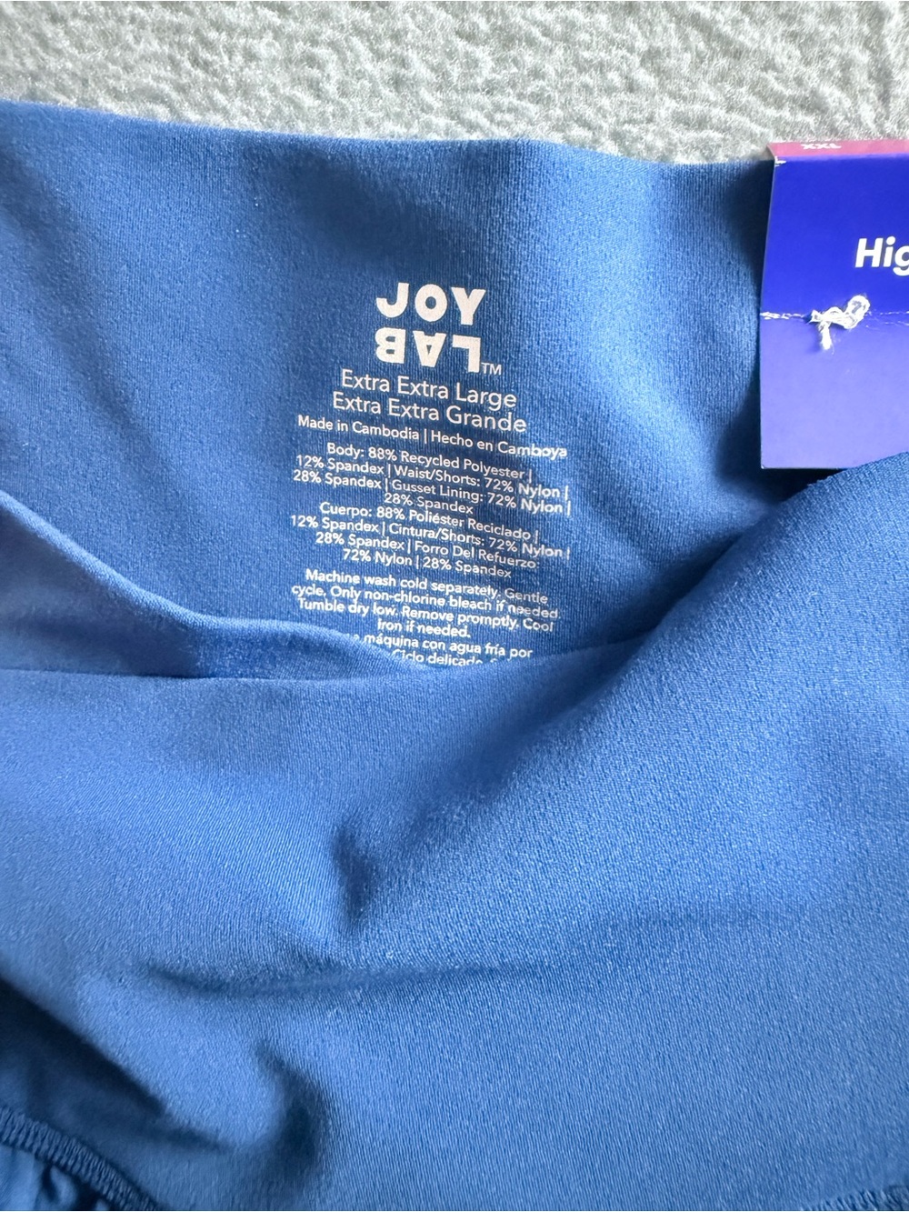 JoyLab - Blue High-Waist Pleated Skort Shorts - Picture 4 of 8